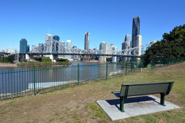Brisbane manzarası - queensland Avustralya브리즈번 스카이 라인-퀸즐랜드 호주