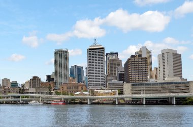 Brisbane manzarası - Queensland Avustralya