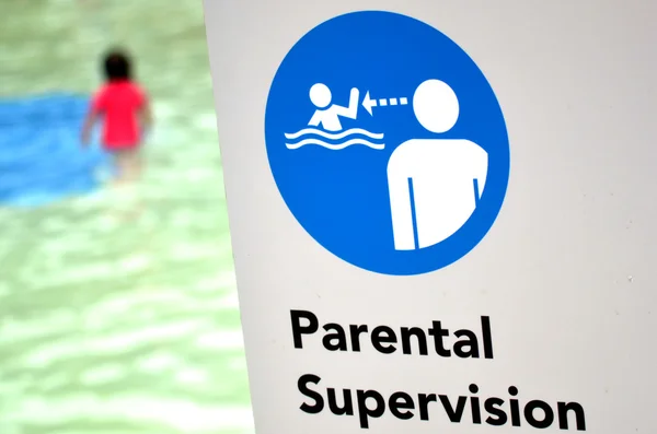Tecken och en symbol för Parental övervakning — Stockfoto