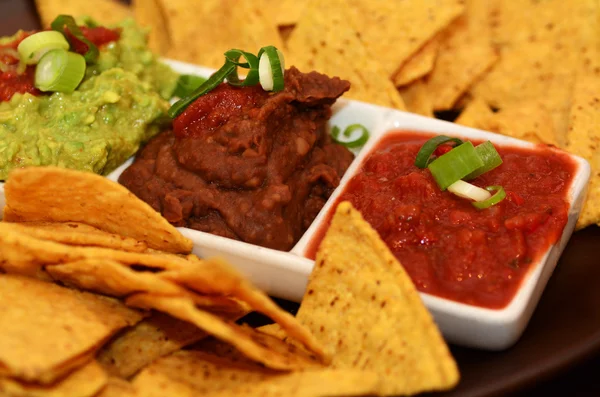 Mexicaans eten - Nachos — Stockfoto