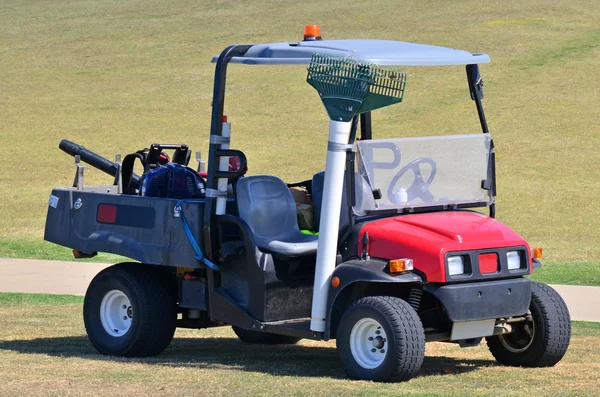 Gardening  Vehicle on grass — Stock Photo, Image