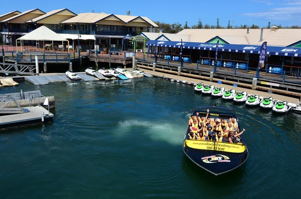 Jet hajó túrák, a Gold Coast Queensland, Ausztrália — Stock Fotó