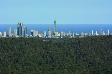 Surfers Paradise manzarası - Gold Coast Queensland Avustralya
