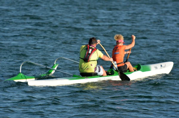 Australian sea kayaking in Gold Coast Queensland Australia — Stock Photo, Image