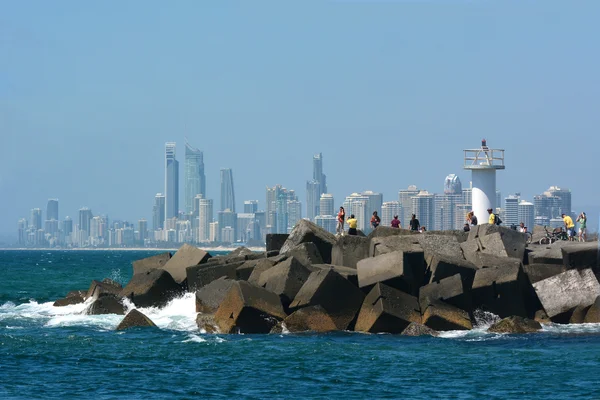 Gold Coast Seaway - Queensland Australië — Stockfoto