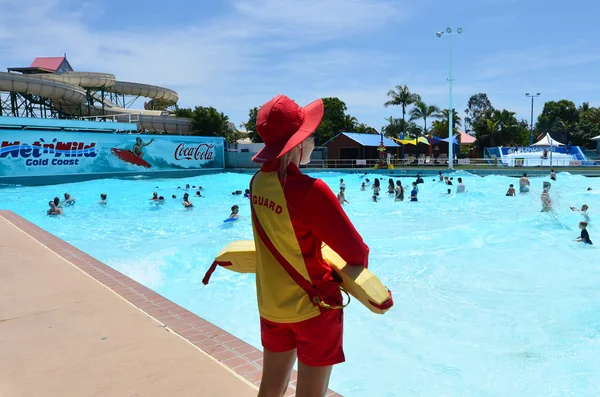 Australische Rettungsschwimmer in gold coast queensland australia — Stockfoto