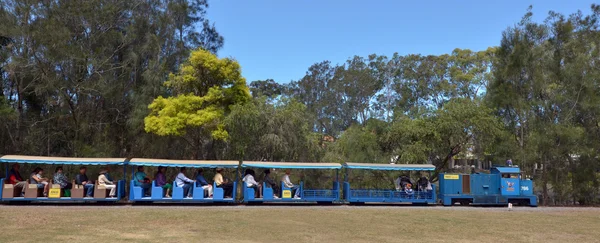 Ridable miniature railway train — Stock Photo, Image