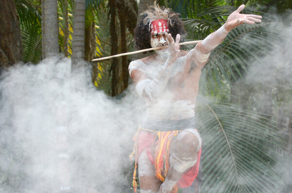 Yugambeh Aboriginal warrior dance