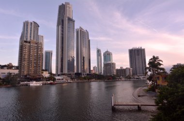 Surfers Paradise manzarası - Queensland Avustralya
