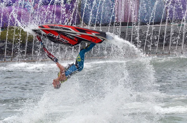 Jet Stunt Show estremo in mare mondo Gold Coast Queensland Austra — Foto Stock