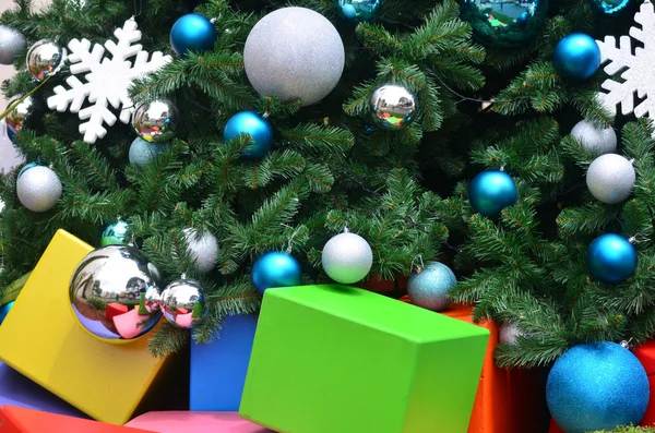 Christmas Gifts under tree — Stock Photo, Image