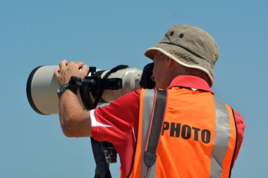 Spor fotoğrafçılar fotoğraf çekimi
