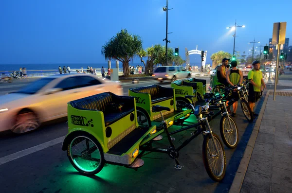 Cycle rickshaw cabs in Gold Coast Queensland Australia — Stock Photo, Image