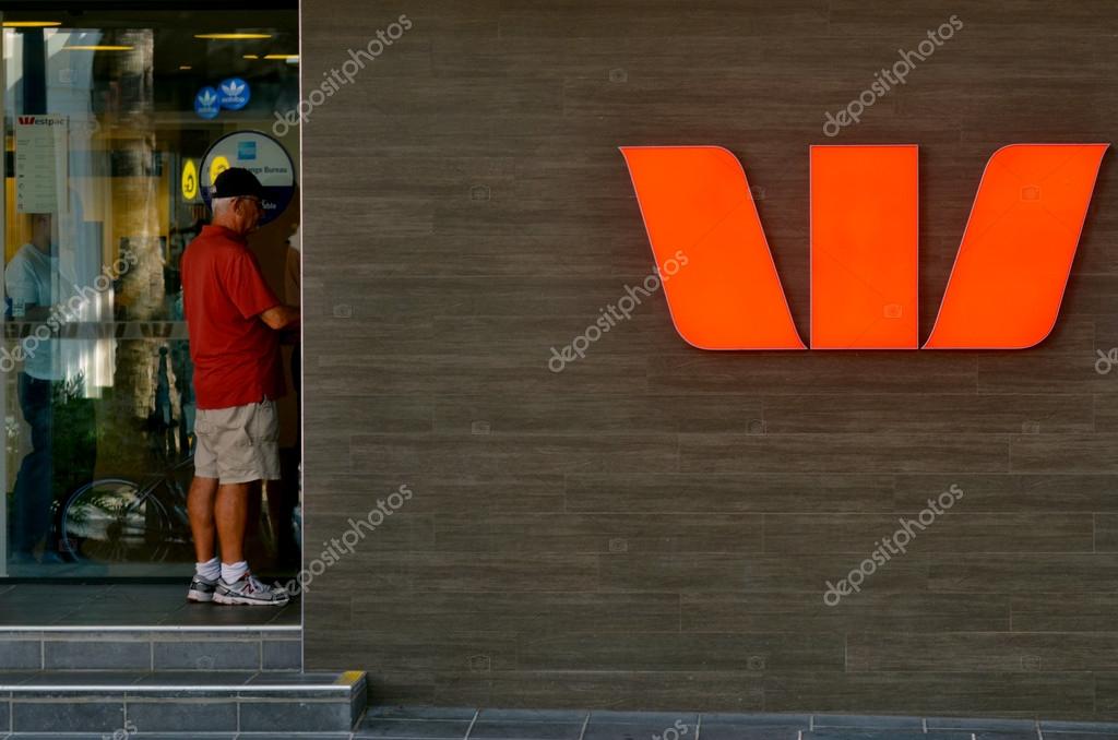 GOLD COAST, AUS - NOV 20 2014: Westpac bank.In 2011, Westpac had 12.2M customers.The bank is Australia's second-largest bank by assets with almost 1200 branches and a network with more than 2900 ATMs.