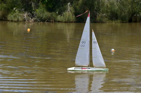 Remote control sailing yachts — Stock Photo, Image