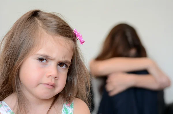 Little girl having a temper tantrum — Stock Photo, Image