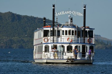 Lakeland Kraliçe cruise Lake Rotorua üzerinde
