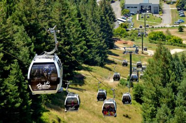 Manzarası teleferik teleferik Rotorua, Yeni Zelanda