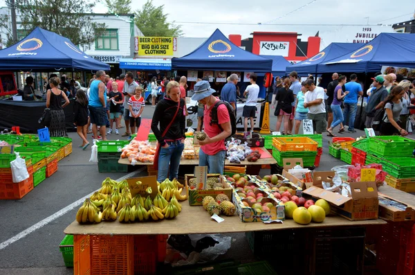 Mercado noturno de Rotorua - Nova Zelândia — Fotografia de Stock