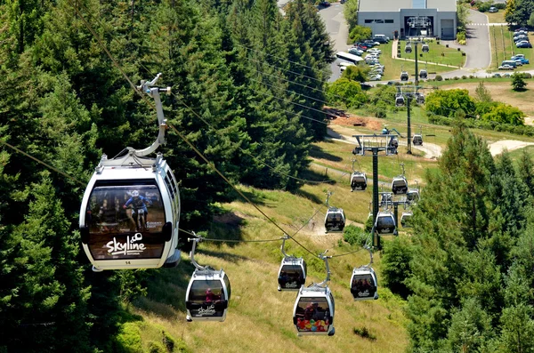 Teleférico Skyline Gondola en Rotorua en Nueva Zelanda —  Fotos de Stock