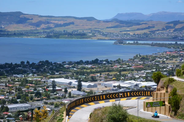 Skyline Rotorua Luge na cidade de Rotorua - Nova Zelândia — Fotografia de Stock