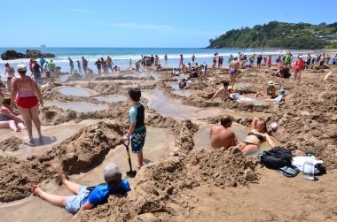 Sıcak su Bech - Yeni Zelanda