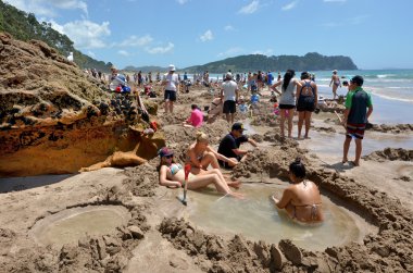 Sıcak su Bech - Yeni Zelanda
