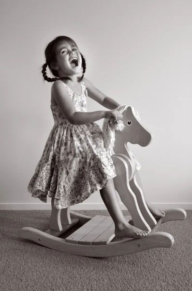 Wooden Rocking Horse — Stock Photo, Image