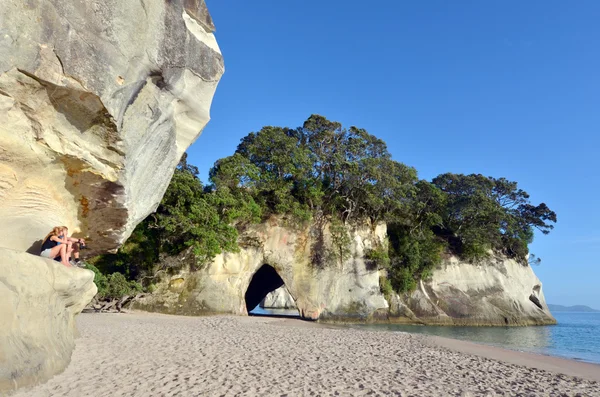 Te Whanganui-A-Hei (Cathedral Cove) mořské rezervace — Stock fotografie