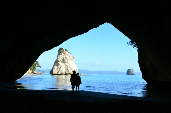 Te Whanganui-A-Hei (Cathedral Cove) mořské rezervace — Stock fotografie