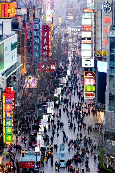 Shanghai - nanjing straße — Stockfoto