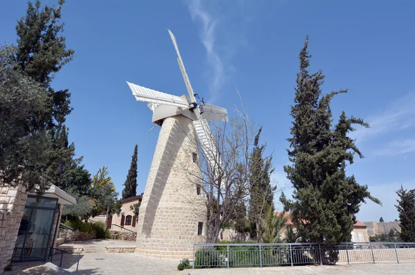 Montefiore wiatrak w Jerozolimie — Zdjęcie stockowe