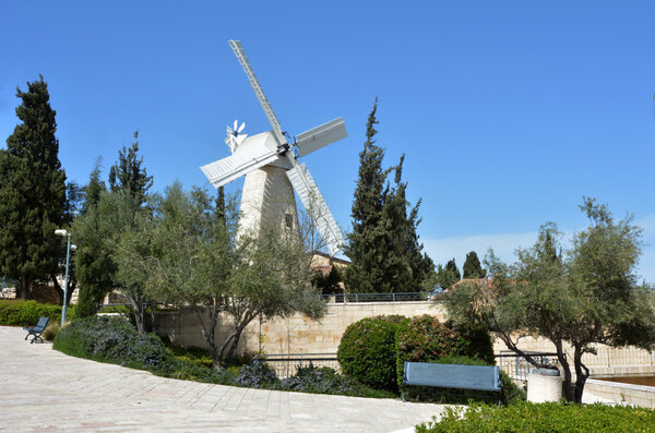 Montefiore Windmill in  Jerusalem
