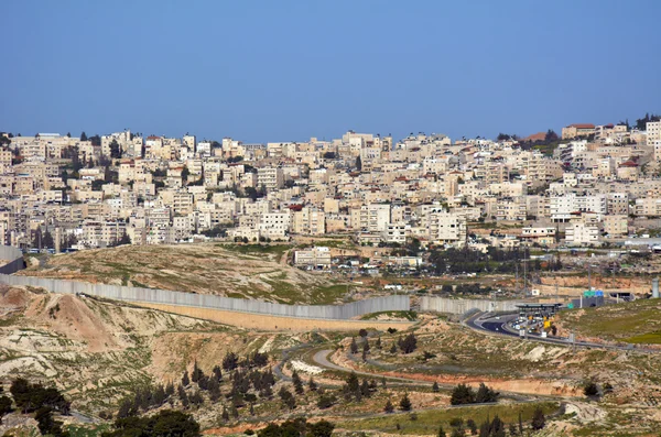 Izraelski west bank bariery — Zdjęcie stockowe