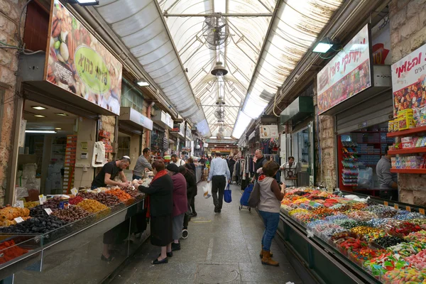 Mercato Mahane Yehuda a Gerusalemme — Foto Stock