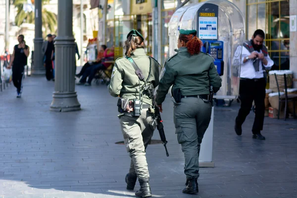 Israel polícia de fronteira — Fotografia de Stock