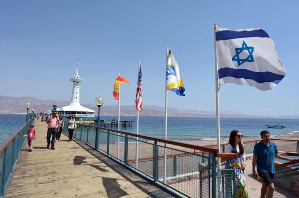 Acquario dell'Osservatorio Subacqueo del Mondo dei Coralli a Eilat Israele — Foto Stock