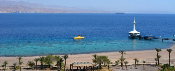 Koraal wereld onderwater observatorium aquarium in eilat, Israël — Stockfoto