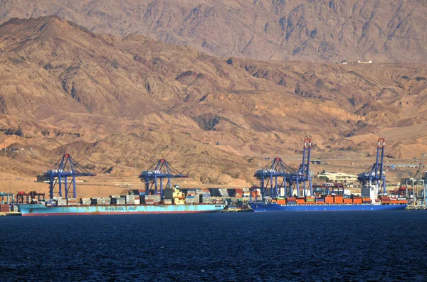 Puerto de Aqaba en Aqaba, Jordania — Foto de Stock