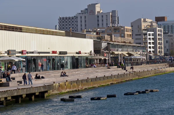 Namal tel Awiw portu w tel aviv Izrael — Zdjęcie stockowe