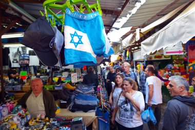 Carmel Market Shuk HaCarmel in Tel Aviv - Israel clipart
