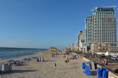 Tel Aviv promenade in Tel Aviv Israel