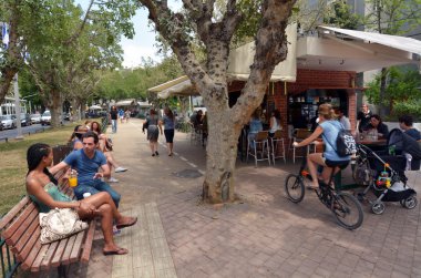 Rothschild Boulevard in Tel Aviv - Israel