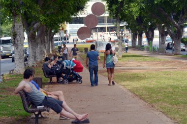 Rothschild Boulevard in Tel Aviv - Israel clipart