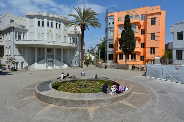 Площадь Бялик в Тель-Авиве - Израиль — стоковое фото
