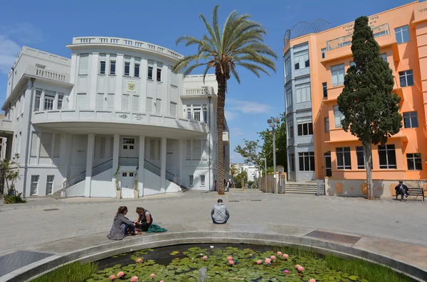 Praça Bialik em Tel Aviv - Israel — Fotografia de Stock