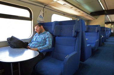 Passenger travel on Israel Railways train