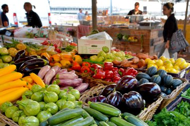 Tel Aviv'de shuk Hanamal Pazar