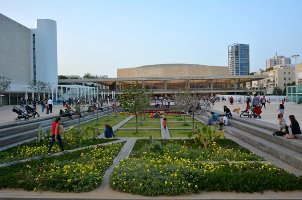 Tel Aviv'de Habima Meydanı — Stok fotoğraf