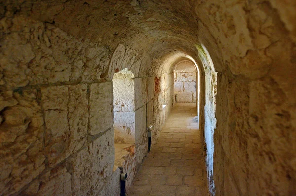 Stone tunnel in Jerusalem - Israel — Stock Photo, Image